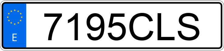 Numer rejestracyjny 7195CLS posiada VOLKSWAGEN PASSAT