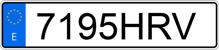 Numer rejestracyjny 7195HRV posiada VOLKSWAGEN TOURAN Numer rejestracyjny 7195HRV posiada VOLKSWAGEN TOURAN