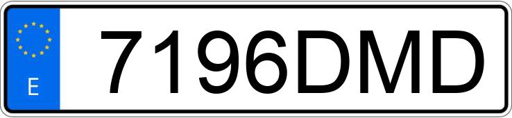 Numer rejestracyjny 7196DMD posiada VOLKSWAGEN GOLF