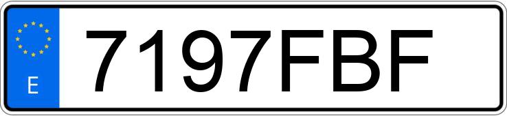 Numer rejestracyjny 7197FBF posiada AUDI A4