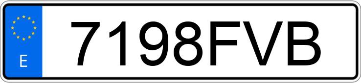 Numer rejestracyjny 7198FVB posiada MERCEDES A (168-169)