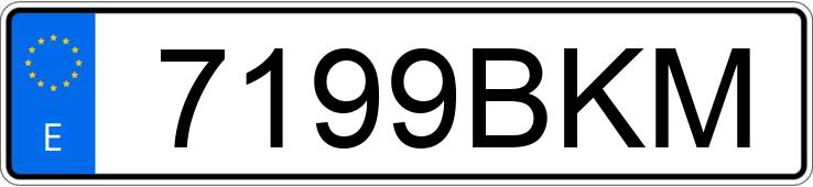 Numer rejestracyjny 7199BKM posiada PEUGEOT PARTNER