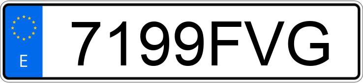 Registreringsnummer7199FVG har BMW SERIE 3