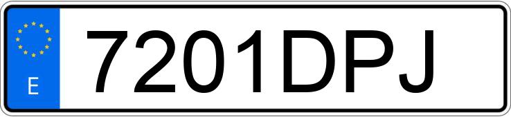 Numer rejestracyjny 7201DPJ posiada FORD FOCUS