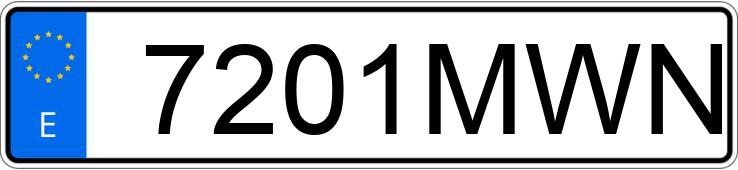 Numer rejestracyjny 7201MWN posiada HYUNDAI KONA