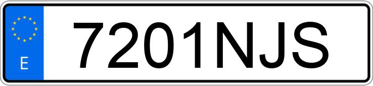 Numer rejestracyjny 7201NJS posiada PORSCHE MACAN