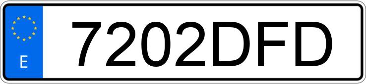 Numer rejestracyjny 7202DFD posiada CITROEN C-15