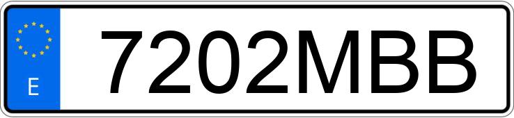 Numer rejestracyjny 7202MBB posiada MERCEDES SPRINTER