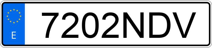 Numer rejestracyjny 7202NDV posiada BMW XM