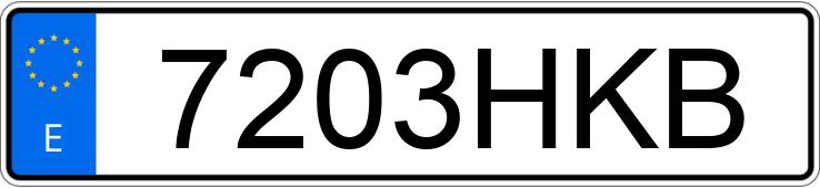 Numer rejestracyjny 7203HKB posiada TOYOTA AURIS