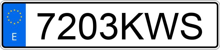 Pirat drogowy w pojeździe o numerach rejestracyjnych 7203KWS