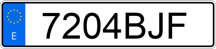 Numer rejestracyjny 7204BJF posiada BMW SERIE 3