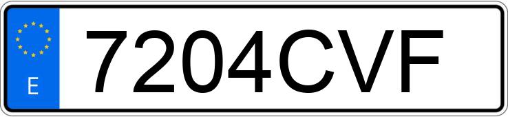 Numer rejestracyjny 7204CVF posiada VOLVO B 12