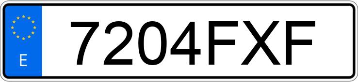 Numer rejestracyjny 7204FXF posiada FORD FOCUS 1.6 TREND FAM