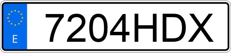 Numer rejestracyjny 7204HDX posiada SKODA FABIA Numer rejestracyjny 7204HDX posiada SKODA FABIA