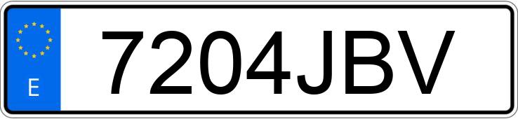 Numer rejestracyjny 7204JBV posiada PEUGEOT 308