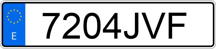 Numer rejestracyjny 7204JVF posiada BMW SERIE 1