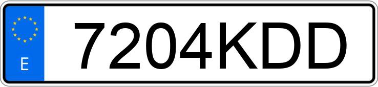 Numer rejestracyjny 7204KDD posiada MITSUBISHI L 200