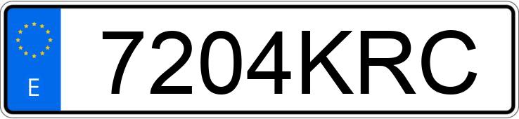 Numer rejestracyjny 7204KRC posiada MERCEDES CLS (257)