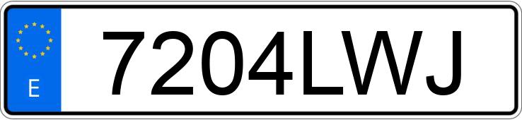Numer rejestracyjny 7204LWJ posiada RENAULT TALISMAN
