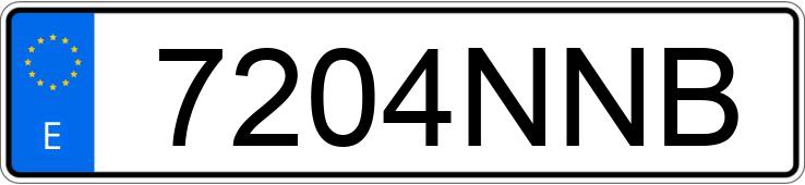 Numer rejestracyjny 7204NNB posiada CITROEN BERLINGO