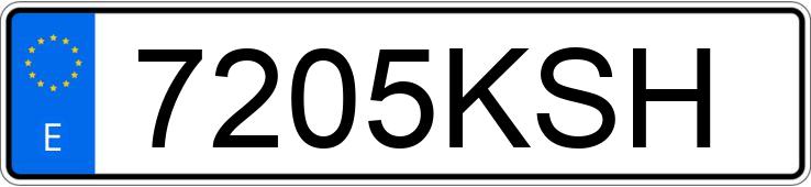 Numer rejestracyjny 7205KSH posiada SEAT LEON