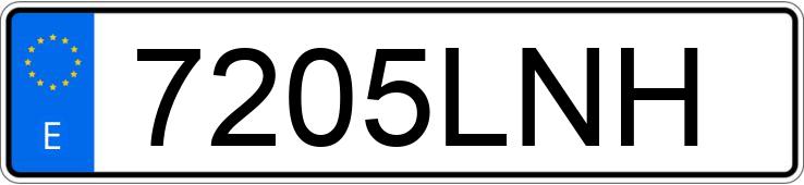 Numer rejestracyjny 7205LNH posiada HONDA GL 1800