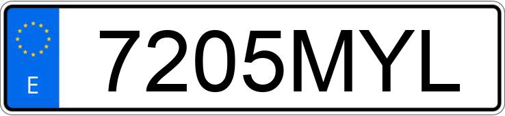 Numer rejestracyjny 7205MYL posiada VOLKSWAGEN TOUAREG