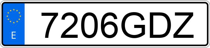 Numer rejestracyjny 7206GDZ posiada OPEL CORSA
