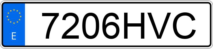 Numer rejestracyjny 7206HVC posiada PEUGEOT 308