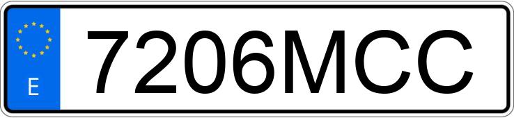 Numer rejestracyjny 7206MCC posiada PIAGGIO LIBERTY 125