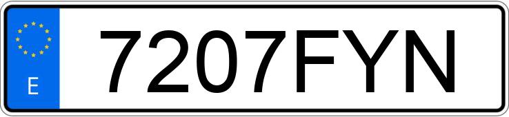Numer rejestracyjny 7207FYN posiada BMW X3