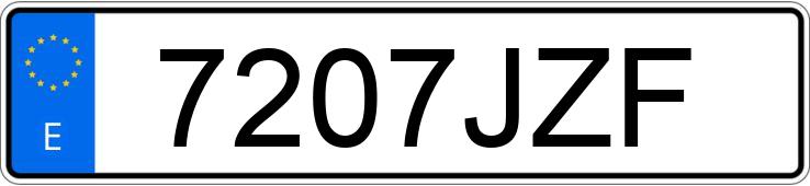 Numer rejestracyjny 7207JZF posiada FIAT 500