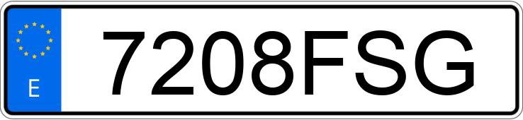Numer rejestracyjny 7208FSG posiada TOYOTA AVENSIS