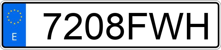 Numer rejestracyjny 7208FWH posiada AUDI A4