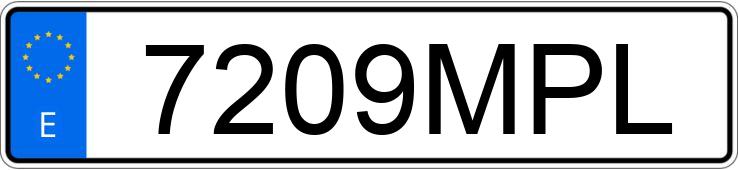 Registreringsnummeret 7209MPL har MERCEDES A (177)