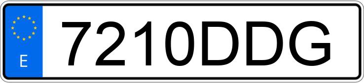 Numer rejestracyjny 7210DDG posiada BMW SERIE 3