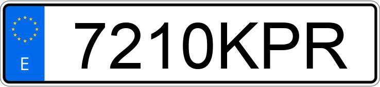 Numer rejestracyjny 7210KPR posiada CITROEN C3