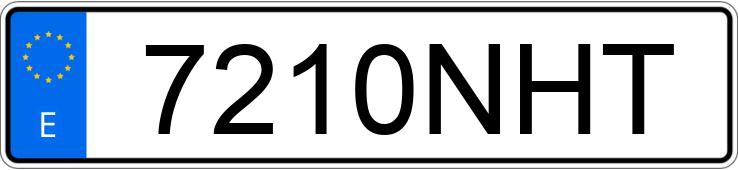 Numer rejestracyjny 7210NHT posiada MERCEDES VITO