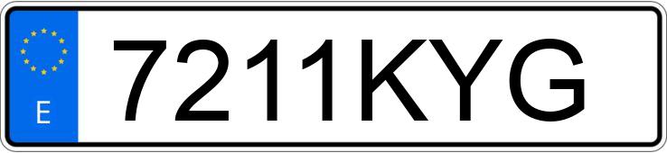 Numer rejestracyjny 7211KYG posiada VOLKSWAGEN POLO