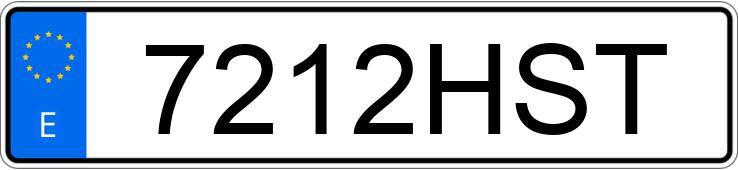 Numer rejestracyjny 7212HST posiada BMW SERIE 1