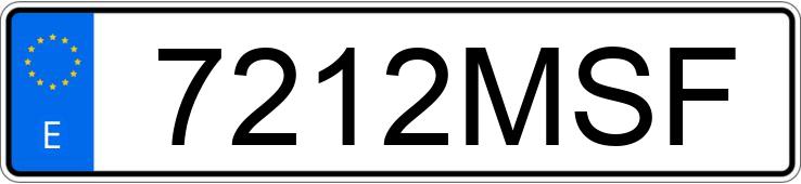 Numer rejestracyjny 7212MSF posiada VOLKSWAGEN TOUAREG