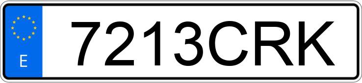 Numer rejestracyjny 7213CRK posiada MERCEDES C 200 (202)