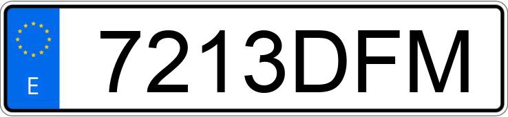 Numer rejestracyjny 7213DFM posiada CITROEN C3