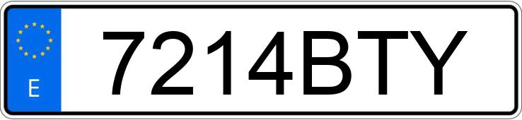 Numer rejestracyjny 7214BTY posiada RENAULT MEGANE