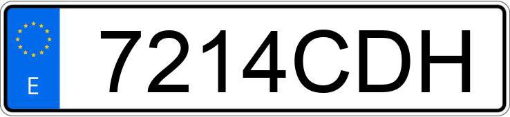 Numer rejestracyjny 7214CDH posiada SEAT IBIZA