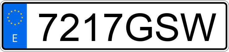 Numer rejestracyjny 7217GSW posiada TOYOTA AYGO