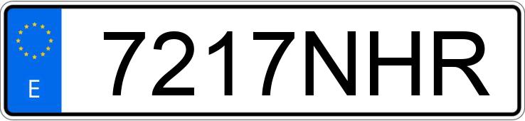 Numer rejestracyjny 7217NHR posiada JAC IEV7S Numer rejestracyjny 7217NHR posiada JAC IEV7S