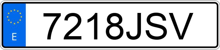 Le numéro d’enregistrement 7218JSV a MERCEDES A (176)