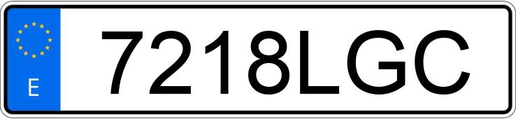 Numer rejestracyjny 7218LGC posiada BMW SERIE 3